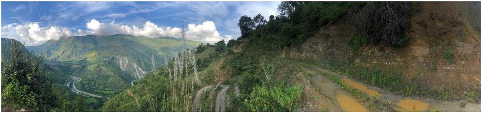 Panorama of a part of Temal gaun palika, Kavre district